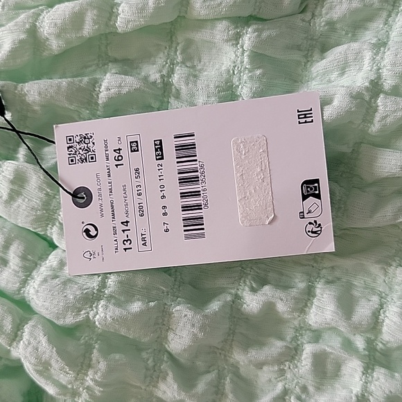 Zara Girls Tops Green Size 13-14 * - Picture 7 of 8